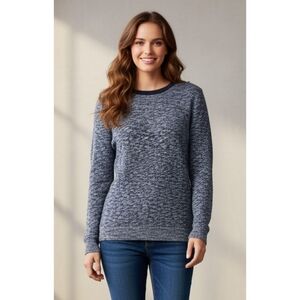 Old Navy Knit Pullover Sweater Navy & White Size L